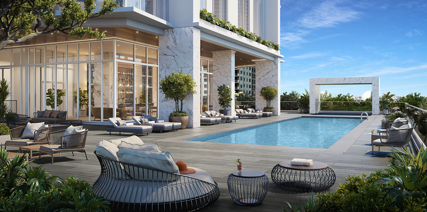 12th-floor pool, developer rendering