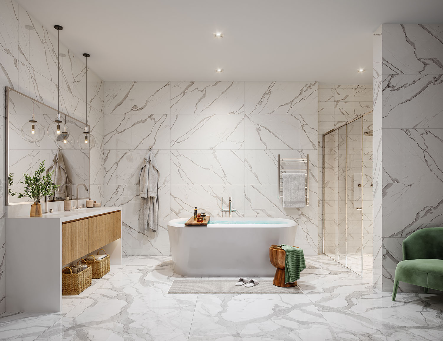 Sky Residence bathroom, developer rendering